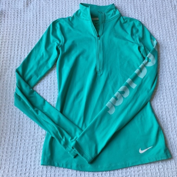 Nike Tops - Nike Teal ClimaCool Pullover Dri-Fit Small